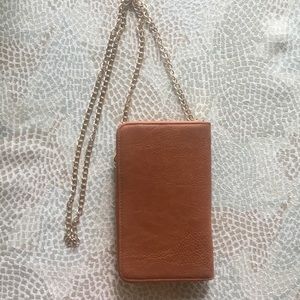 Tan cross body purse NWOT
